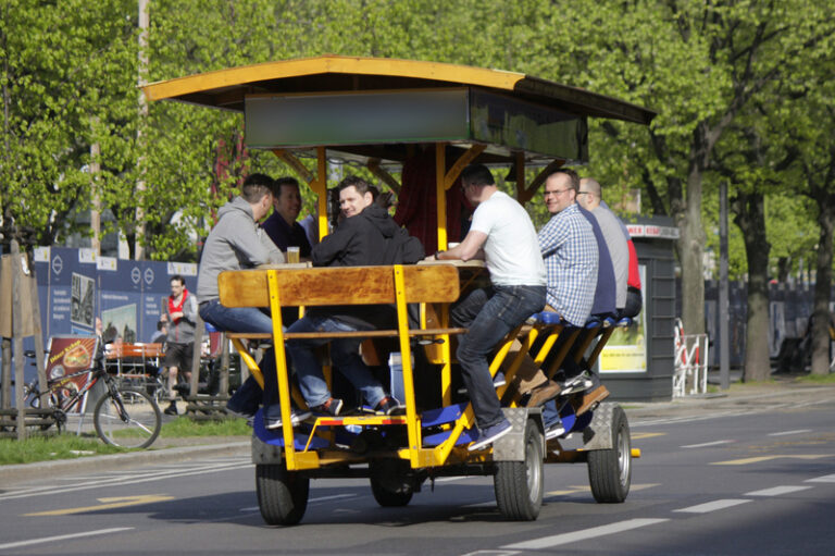 'bars on wheels' now legalized in new jersey's new pedacycle laws - photo licensed by shore news network.