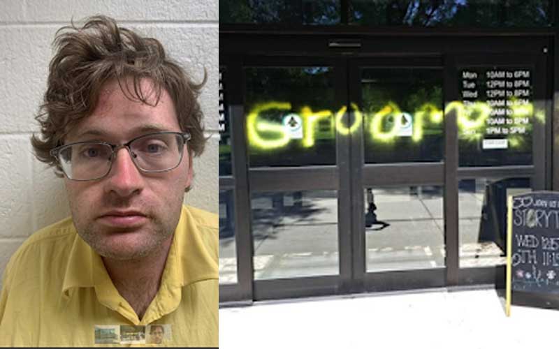 Vandal Charged for Defacing Public Libraries After Spraypainting "Groomer"