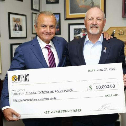 Henry repeating arms kicks off million dollar pledge with donation to tunnel to towers foundation - photo licensed by shore news network.