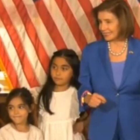 Caught on camera: nancy pelosi accused of shoving child of congresswoman - photo licensed by shore news network.