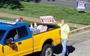 Ocean county worker caught removing signs of trump-aligned congressional candidate, not opponent