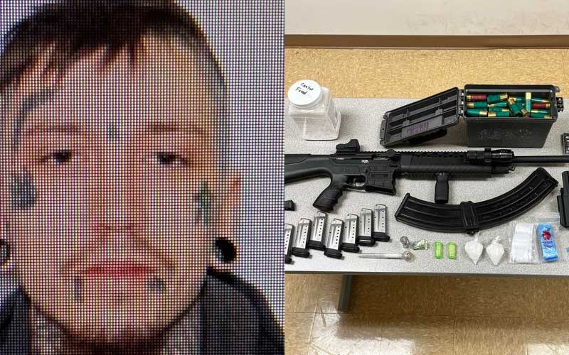 Guns, Drugs Found During Traffic Stop in Allegany County