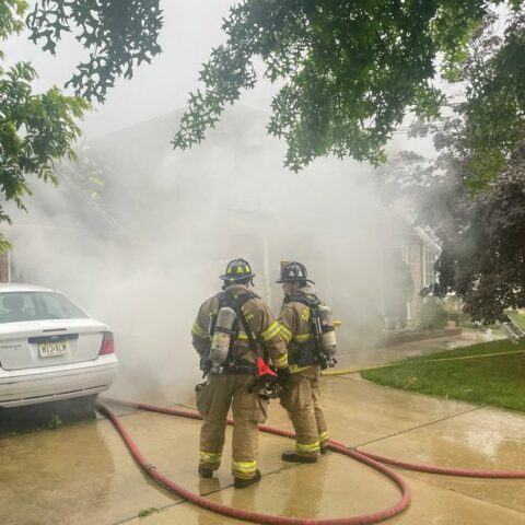 Gloucester township family displaced by fire - photo licensed by shore news network.