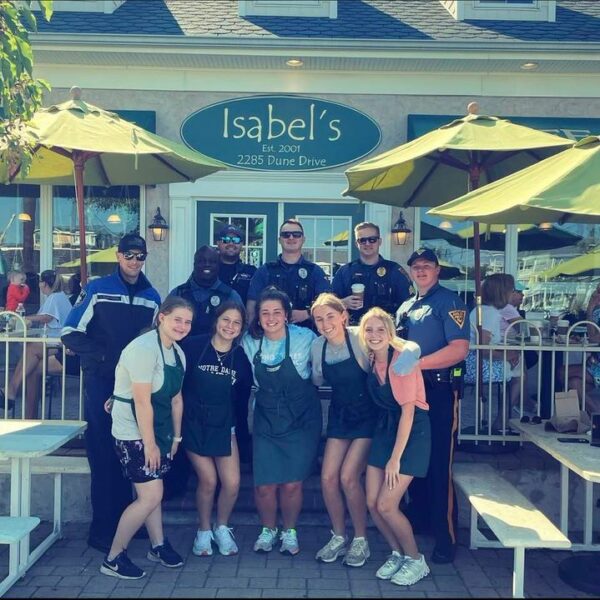 Avalon Police Host Coffee with Cops Event at Isabel's Bakery