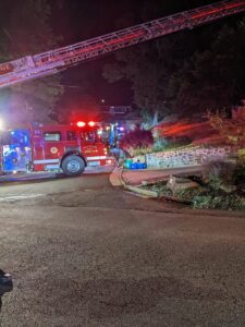 Weekend fire destroys backyard deck in clarkstown
