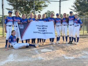 Toms river little league softball all-stars defeat robbinsville to advance in little league play