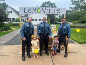 Stafford children run lemonade stand to help raise money for first responders