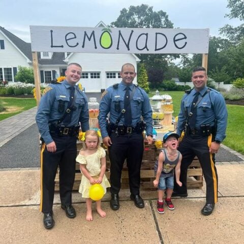 Stafford children run lemonade stand to help raise money for first responders - photo licensed by shore news network.