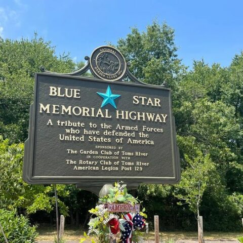 Toms river's blue star highway memorial gets water upgrade - photo licensed by shore news network.