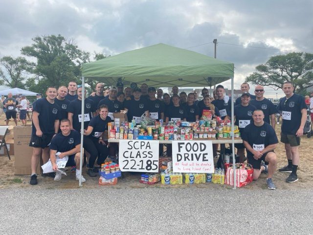 Suffolk County Police Recruits Participate in Bay Shore Fire Company 5k and Food Drive