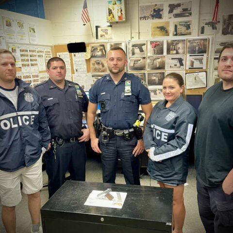 Known nyc gang member arrested by police after foot chase - photo licensed by shore news network.