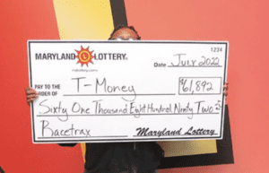 $61,892 won on racetrax trifecta box wager