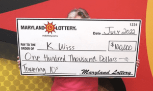 Pennsylvania woman wins $100k while visiting mom in maryland