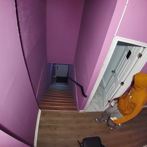 D. C. Burglary suspect captured on surveillance camera - photo licensed by shore news network.