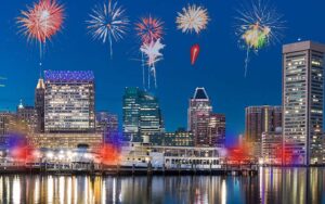 Gunshots and fireworks ring throughout baltimore as four shot, 1 killed saturday
