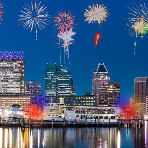 Gunshots and fireworks ring throughout baltimore as four shot, 1 killed saturday - photo licensed by shore news network.