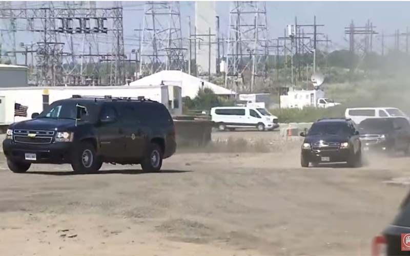 Joe Biden Travels in Caravan of Gas Guzzling SUVs to Talk About Climate Change