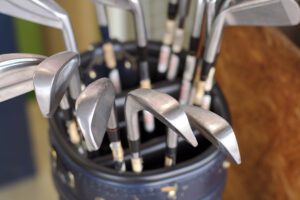 Set of golf clubs stolen from pickup truck bed