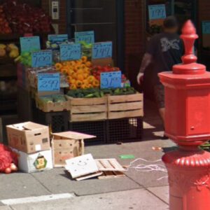 New york city fruit stand employee stabbed with screwdriver in broad daylight while restocking - photo licensed by shore news network.