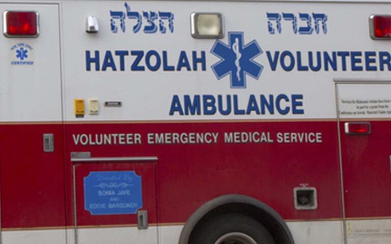 Hatzolah emt in smart car hits pedestrian in brooklyn, leaving teen critically injured - photo licensed by shore news network.