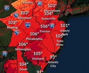 Extreme Heat Warning in Effect at the Jersey Shore Sunday Extreme Heat Warning in Effect at the Jersey Shore Sunday