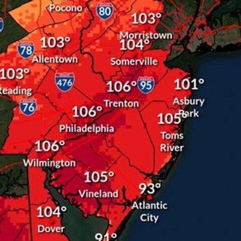 Extreme heat warning in effect at the jersey shore sunday - photo licensed by shore news network.