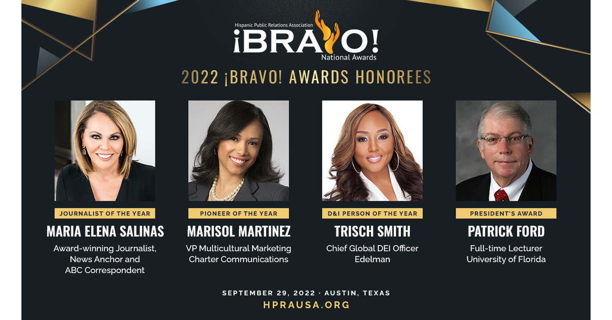 Maria Elena Salinas to be Recognized as Journalist of the Year at 2022 Hispanic Public Relations Association National ¡BRAVO! Awards
