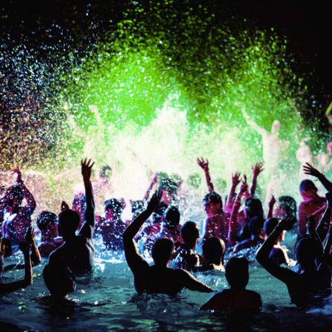 Police shut down huge for-profit pool party complete with security guards in gloucester township - photo licensed by shore news network.