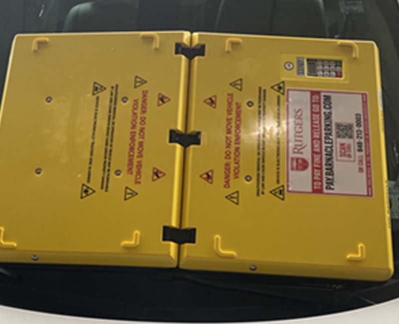 Rutgers University Deploys Parking Barnacles to Force People to Pay Parking Tickets on the Spot
