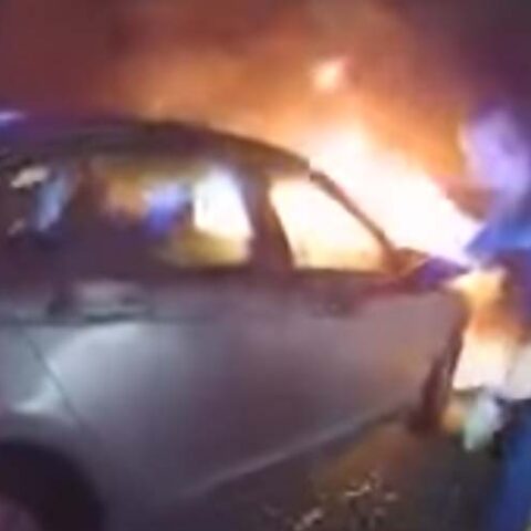 Watch: new jersey cops rescue man from burning vehicle - photo licensed by shore news network.