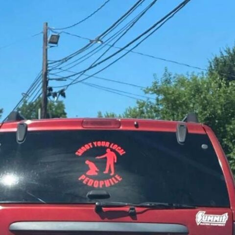 Strange nj: does this new jersey window sticker go too far? - photo licensed by shore news network.