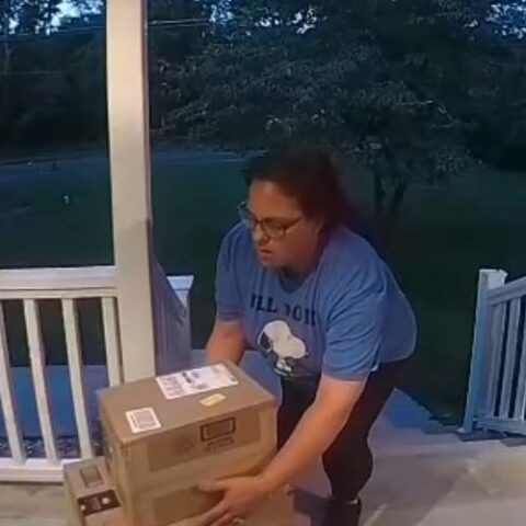 Porch pirate caught on video in jackson - photo licensed by shore news network.