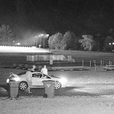 Evesham police seeking to identified vandals who burned park trash can - photo licensed by shore news network.