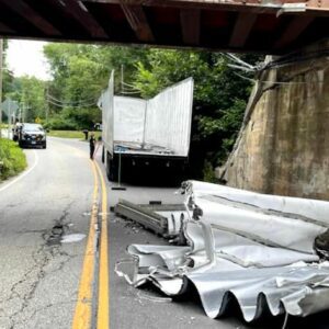 Lisbon train bridge takes another tractor trailer victim, 9 so far - photo licensed by shore news network.