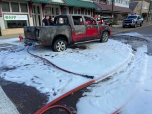 Juvenile female injured in truck fire in oakland