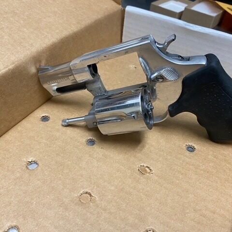 Illegal handgun seized during call for suspicious vehicle in hospital parking lot - photo licensed by shore news network.