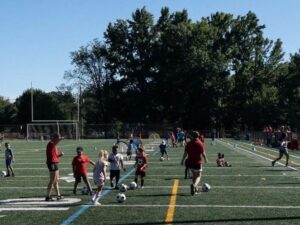 New jersey state police host free youth soccer clinic