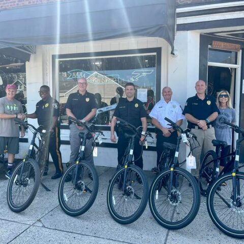 Bike shop donates e-bikes to jersey shore police departments - photo licensed by shore news network.