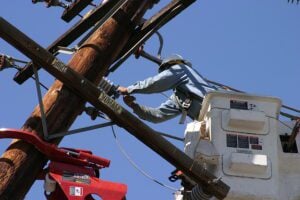 Detour around sharp road in evesham due to downed power lines