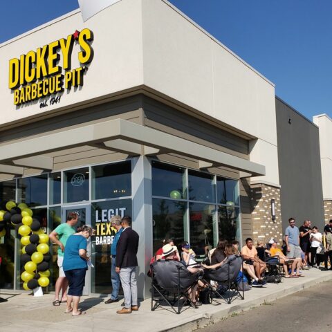 Dickey’s barbecue pit builds excitement for legit. Texas. Barbecue. With new location in canada - photo licensed by shore news network.