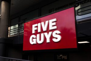 Five guys coming to shoppes at camden this fall