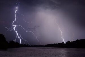Passing storms could bring more flooding, lightning strikes at the jersey shore overnight