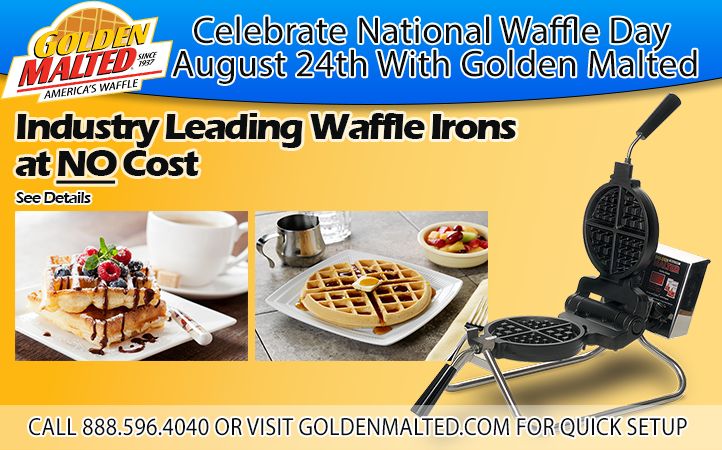 Happy National Waffle Day: Celebrate with America's #1 Waffles - Only from Golden Malted