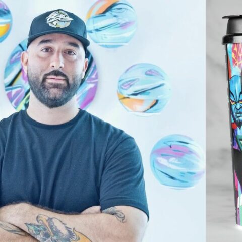 Miami grill announces second 2022 limited edition collectible cup featuring design by famous wynwood artist abstrk - photo licensed by shore news network.