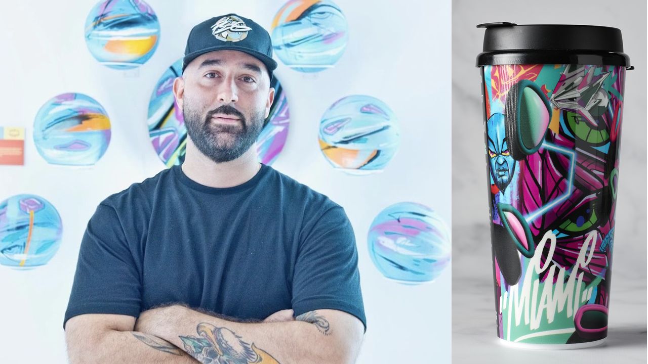 Miami Grill Announces Second 2022 Limited Edition Collectible Cup Featuring Design by Famous Wynwood Artist Abstrk