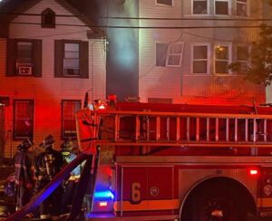 Newark fire department battles blaze on south 6th street, 14 people displaced