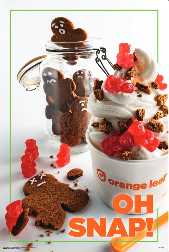 Orange Leaf Brings Holiday Joy with Gingerbread Goodies