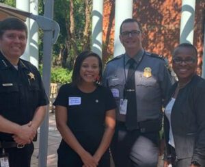 Alexandria police officers meet with youth leaders at city library