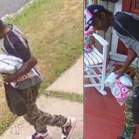 Utica police searching for wanted porch pirate - photo licensed by shore news network.