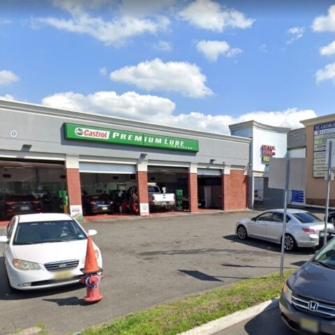 Car wash worker struck by vehicle before it slammed into linden furniture store - photo licensed by shore news network.